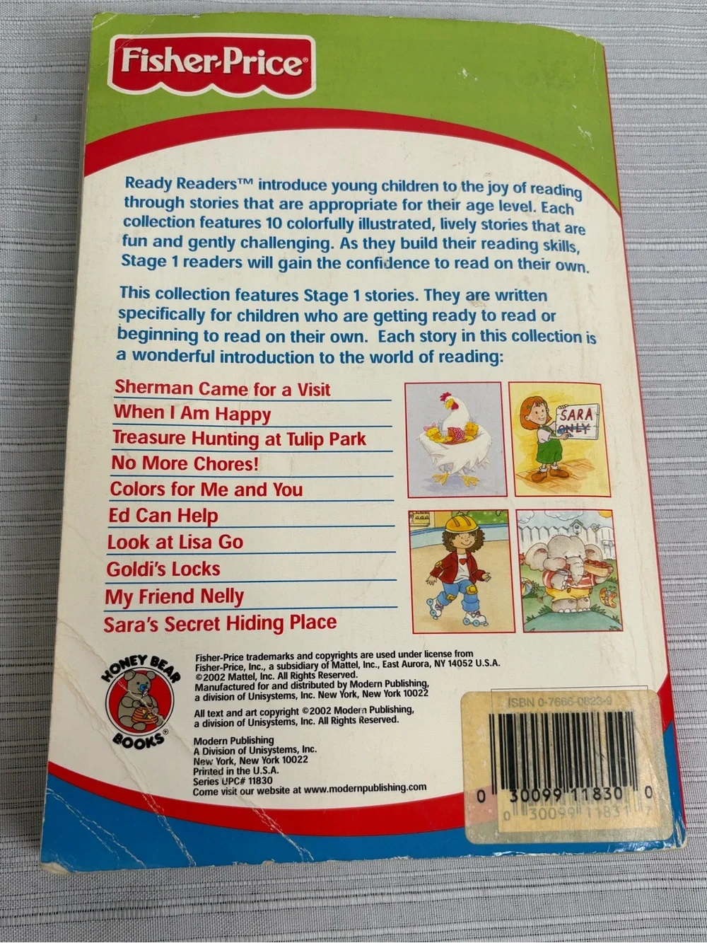 Vintage 2002 Fisher-Price Ready Readers 10-in-1 Storybook